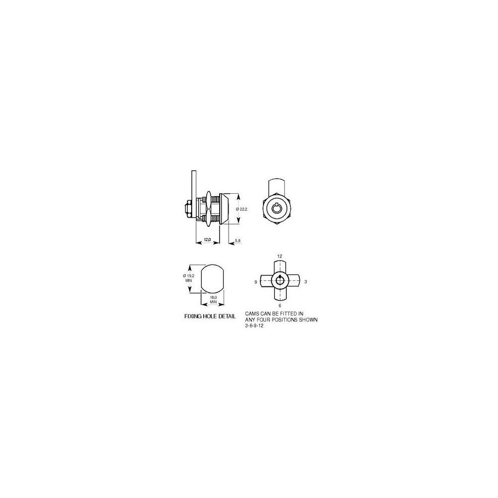 Lowe and Fletcher Radial Pin Tumbler Lock 4902