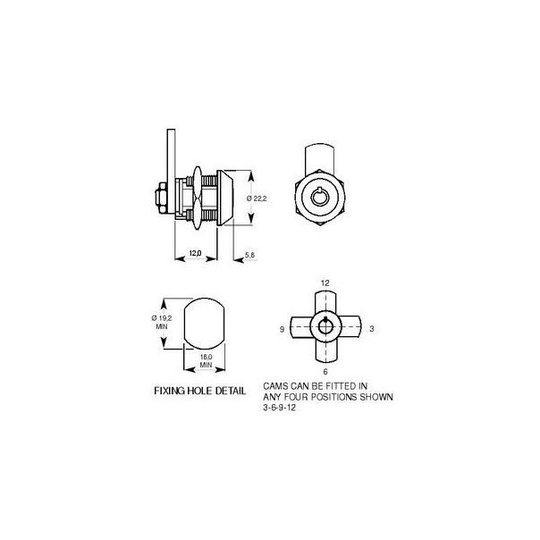 Lowe and Fletcher Radial Pin Tumbler Lock 4902