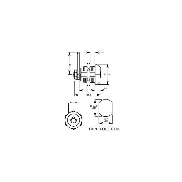 Radial Pin Tumbler Lock 4801
